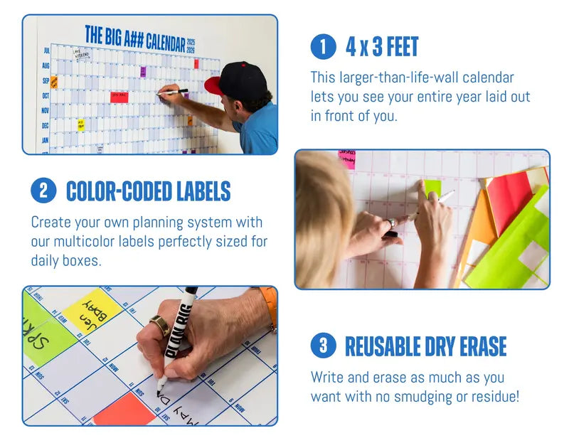 📅The Big A## Calendar 2026 - Flexible Dry-Erase Material