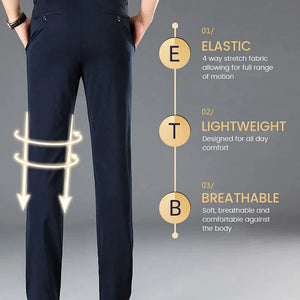 Supreme Stretch Men's Classic Slacks marnetic