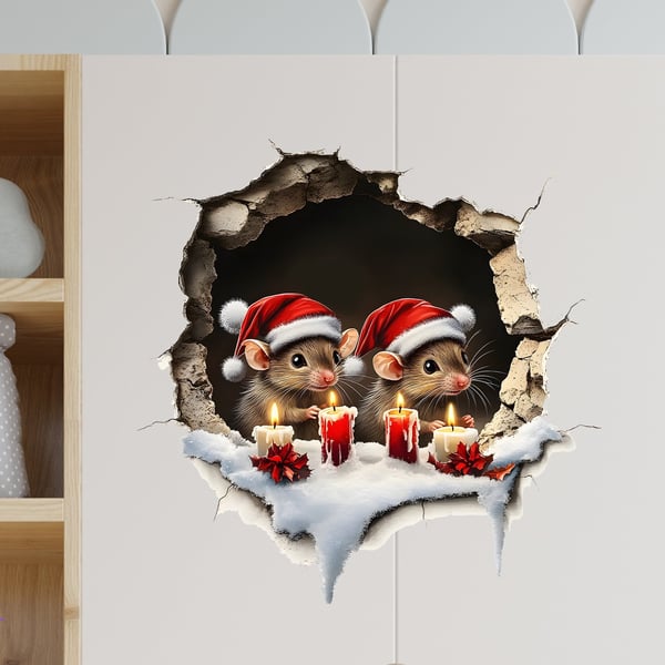 FestiveFun – 2D Creative Christmas Wall Stickers