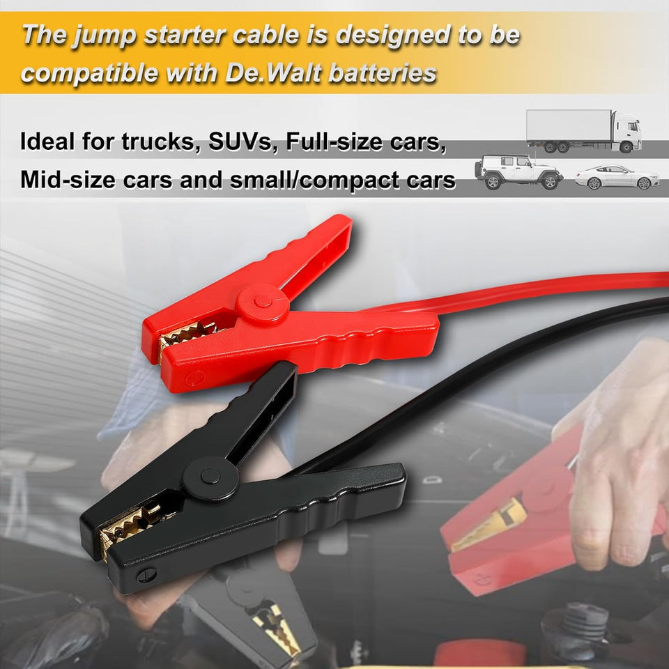 PowerStart – Car Jumper Cables with Battery Adapter