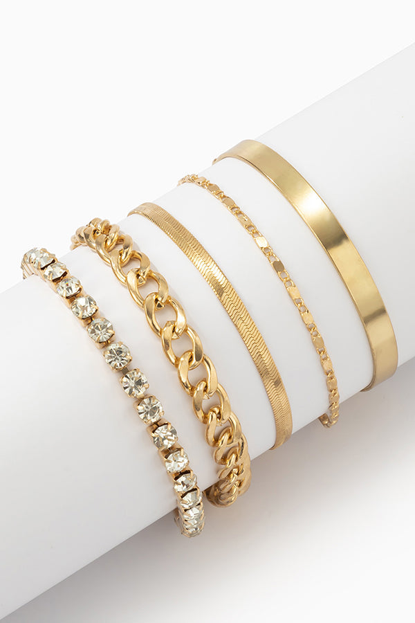 RadiantEdge – Personalized Multi-Element Bracelet Set