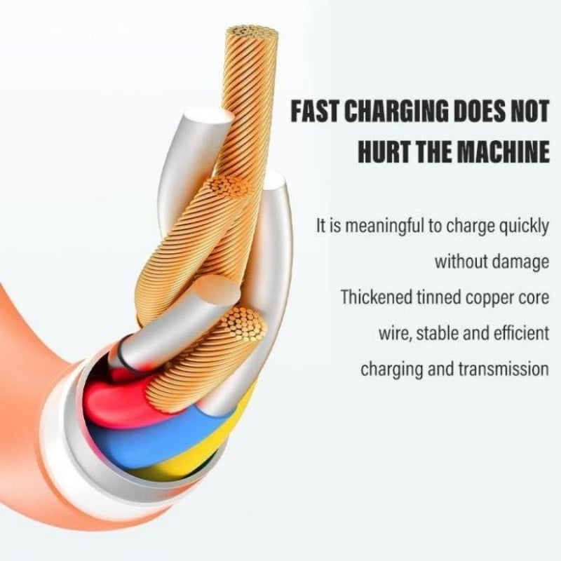 GlowLink - 540° Rotating Fast Charging Cable with Lights