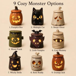GlowGuard – Handcrafted Artisan Monster Tea Light Holder