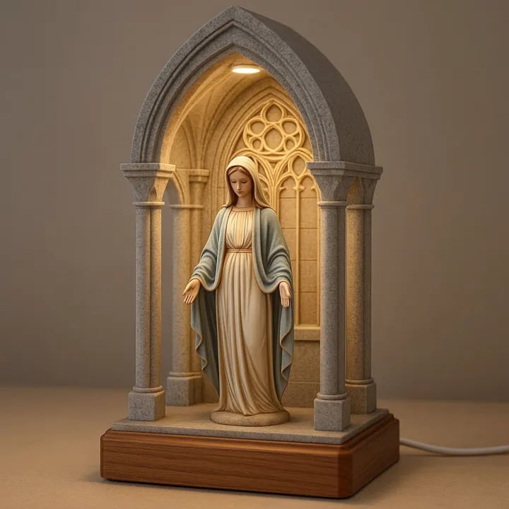 HaloLight – Virgin Mary LED Prayer Table Lamp