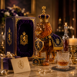 RoyalVessel – Premium Lion Design Glass Decanter