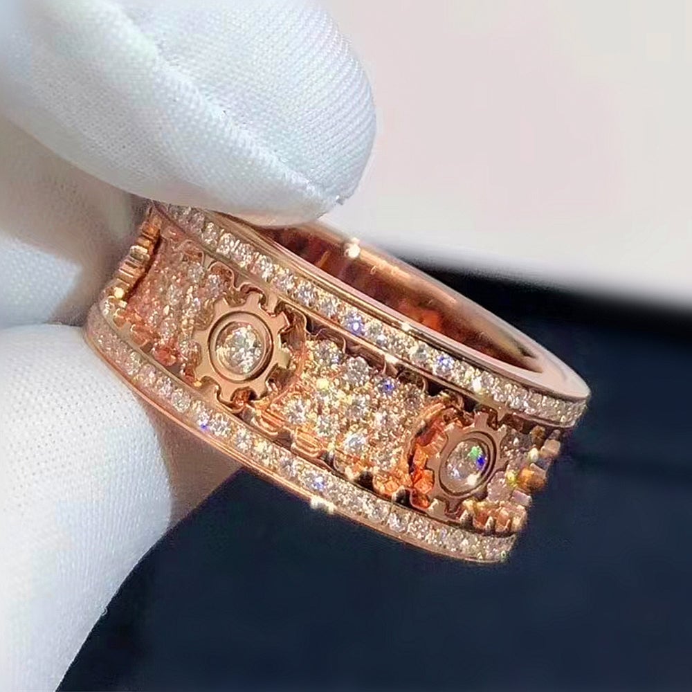 GeoShine – Handmade 3D Diamond Statement Ring