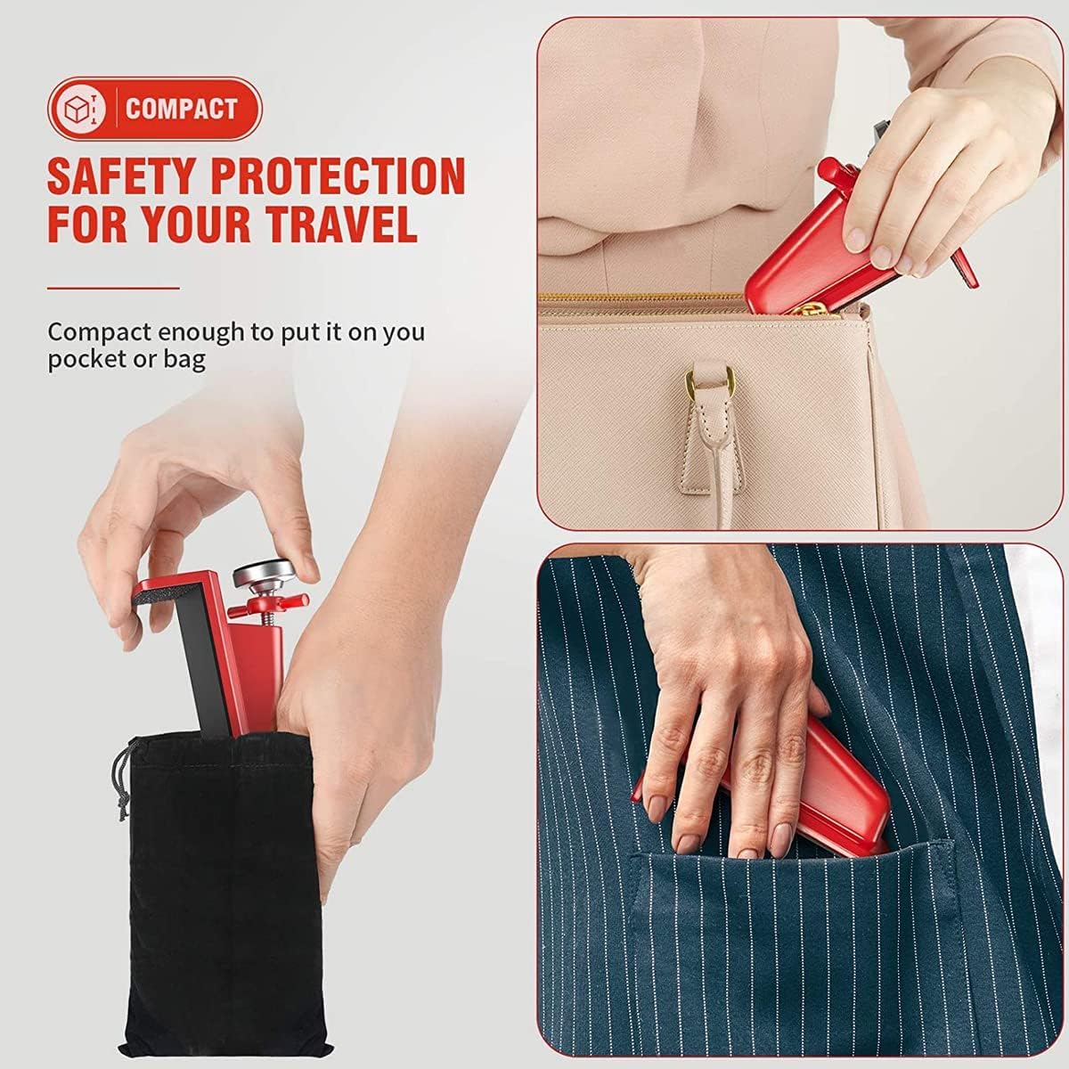 PortaLock -  Compact Portable Door Lock