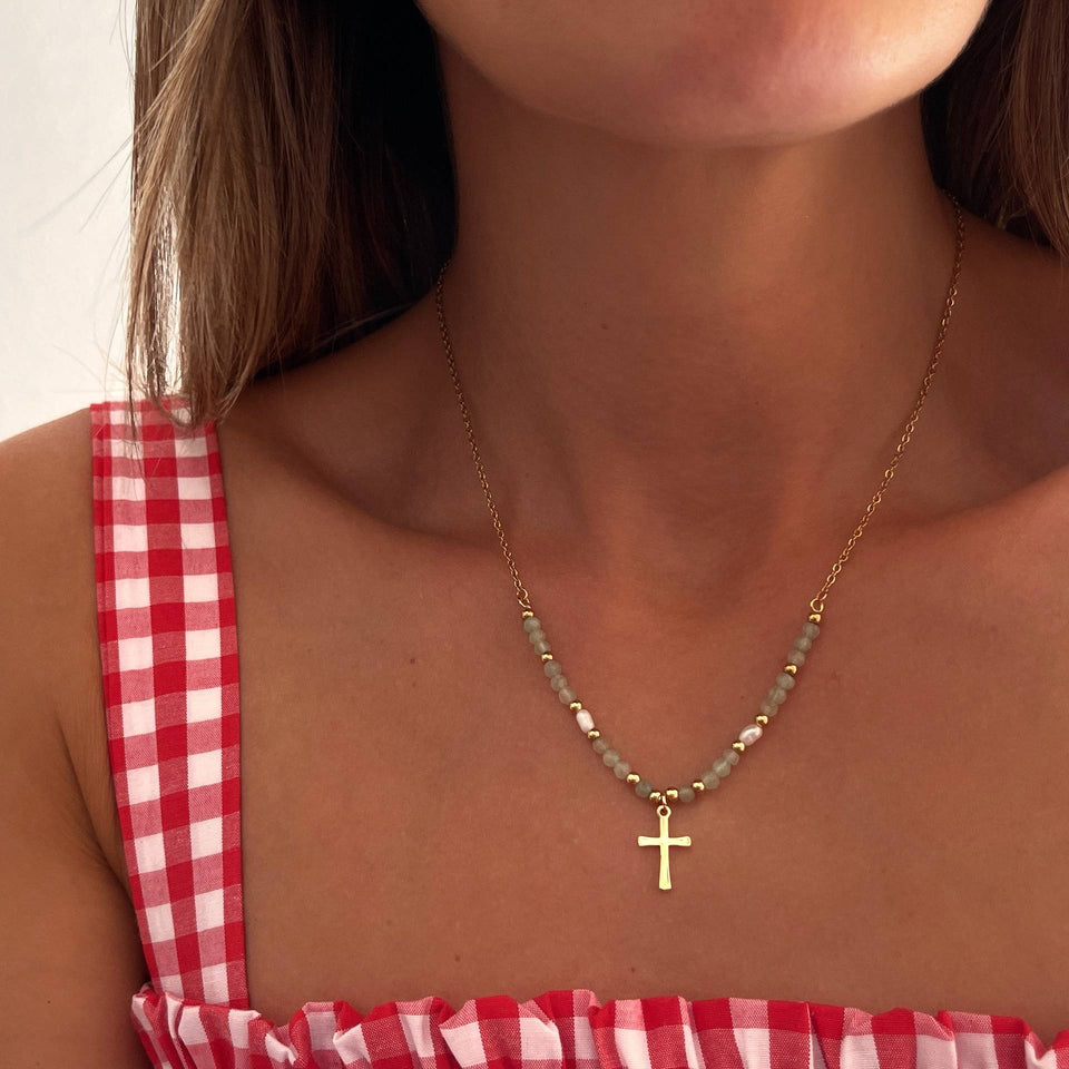 BlessedGleam - Elegant Daily Wear Cross Necklace