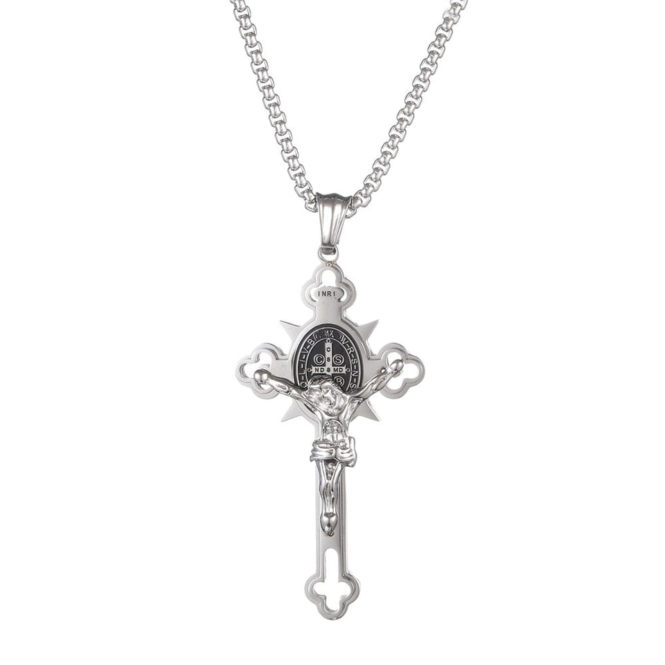 BenedictShield – St. Benedict Protection Cross Necklace