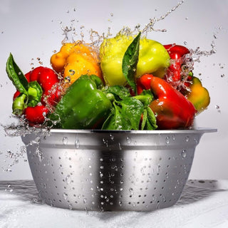 GrateNWash - Multi-Function Steel Prep Bowl