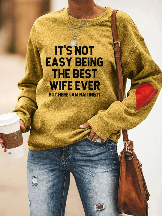 WifeGoals – “Best Wife Ever” Statement Sweatshirt