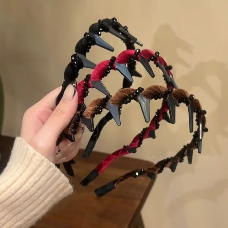 CrownPearl – Retro High Skull Headband