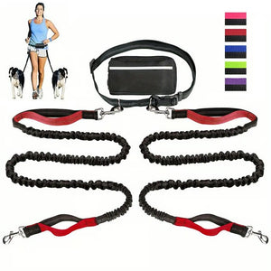 LeashEase – Zipper Pouch Running Dog Leash