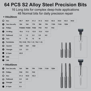 ScrewMaster - 68 in 1 Rechargeable Screwdriver Set