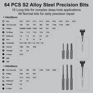 ScrewMaster - 68 in 1 Rechargeable Screwdriver Set