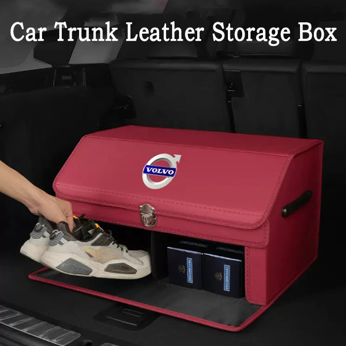 AutoNest - Elegant Leather Trunk Organization System