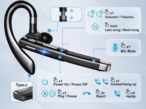 TalkMax - 80H Playtime Bluetooth Trucker Headset