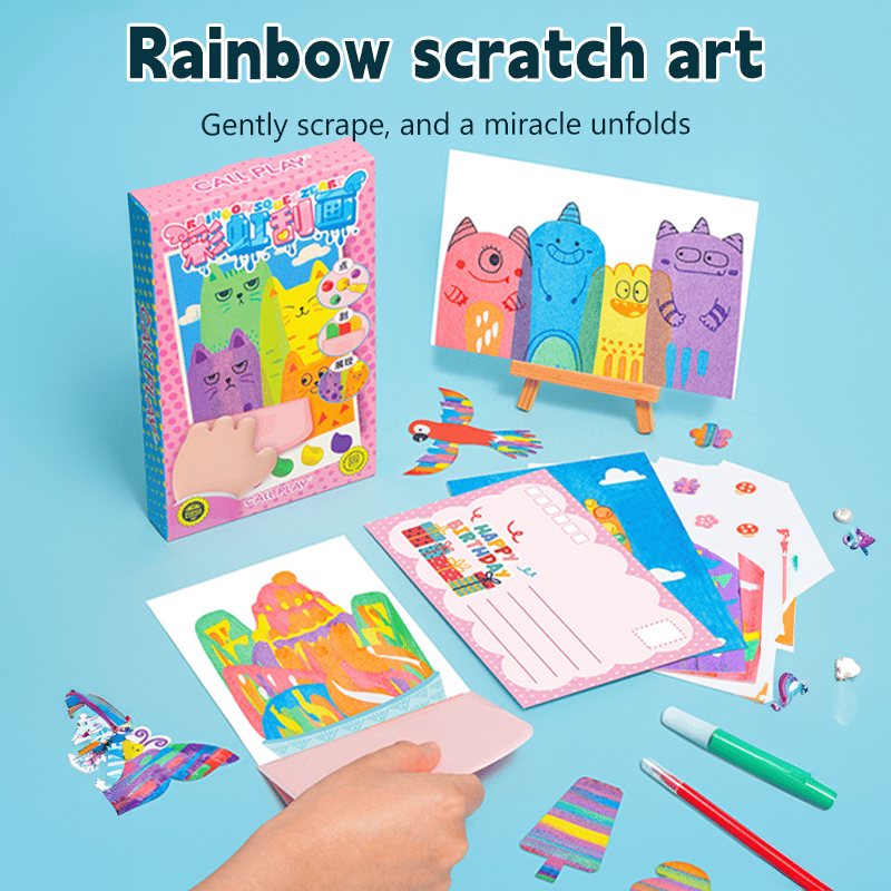 MagicScratch - 20 Pcs Rainbow Art Kit