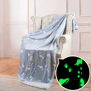 StellarDreams - Luminous Plush Velvet Galactic Blanket marnetic
