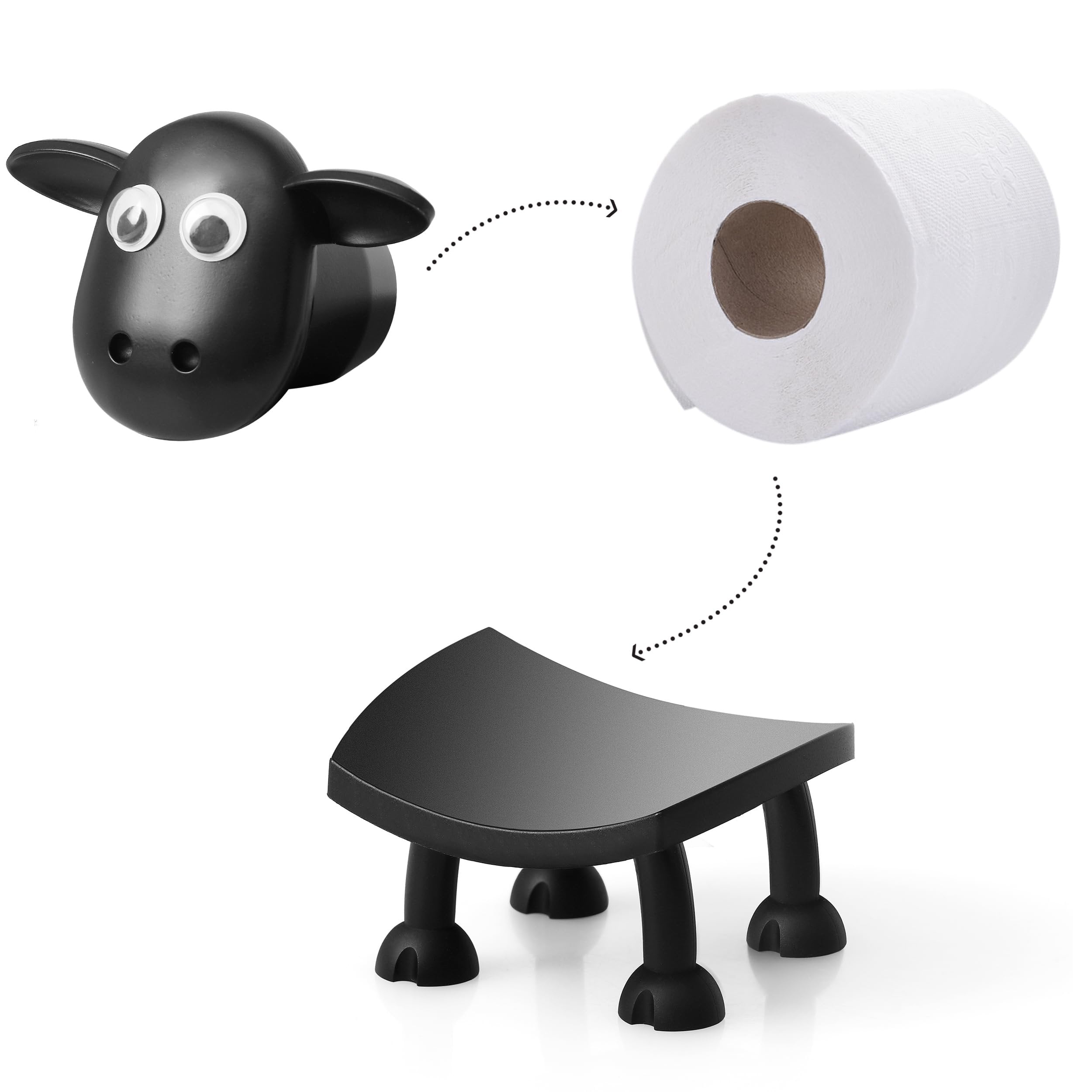 FluffRoll - Adorable Bathroom Paper Holder