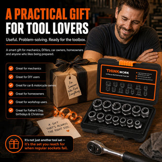 GripPower – Multi Size Bolt & Nut Extraction Tool Kit