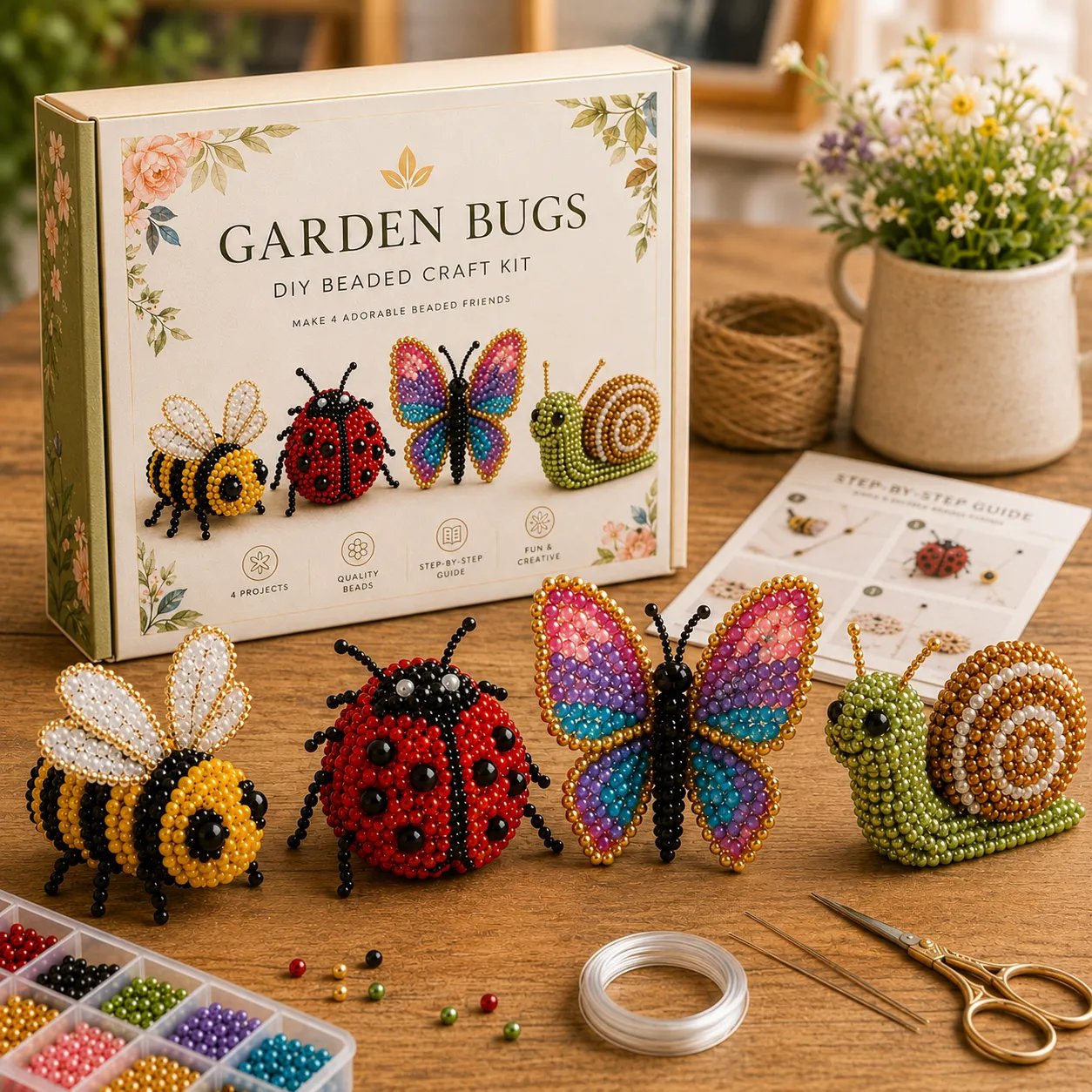🔥Last Day 49% OFF -  2026 Noticeablek®🧵✨ Tiny 3D Beaded Animal DIY Kit