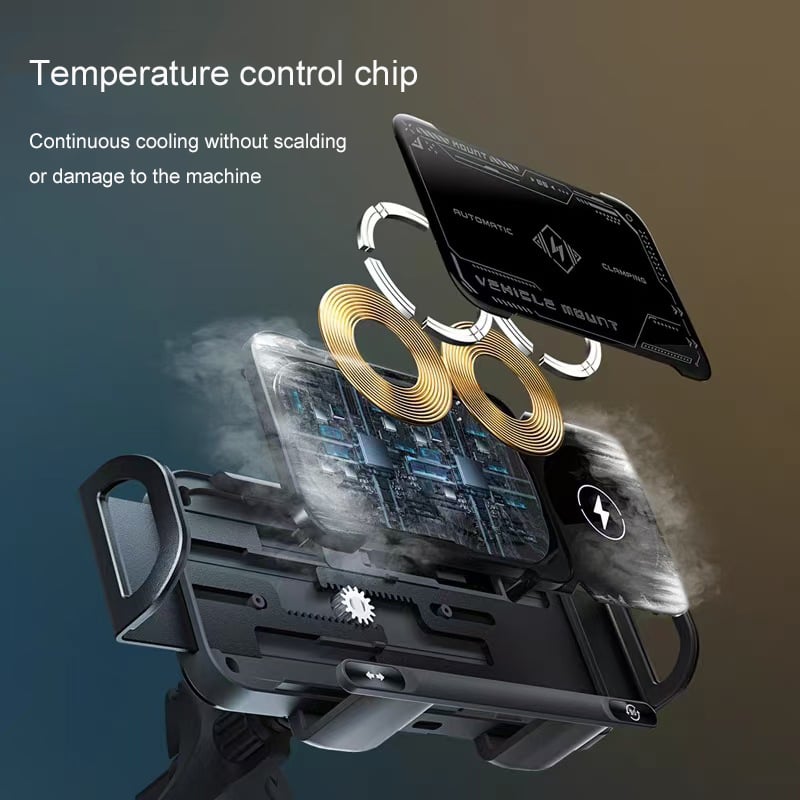 SmartClamp - High-Speed Wireless Car Mount Charger