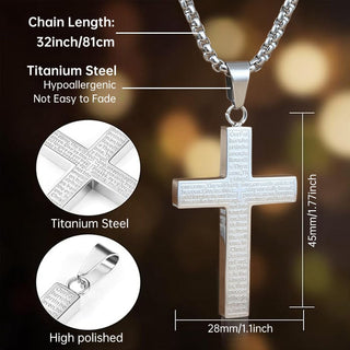 BlessedCharm – Scribble Cross Necklace