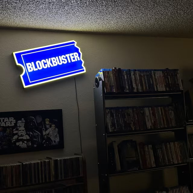 Blockbuster Video Sign LED Lightbox
