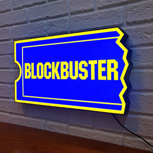 Blockbuster Video Sign LED Lightbox