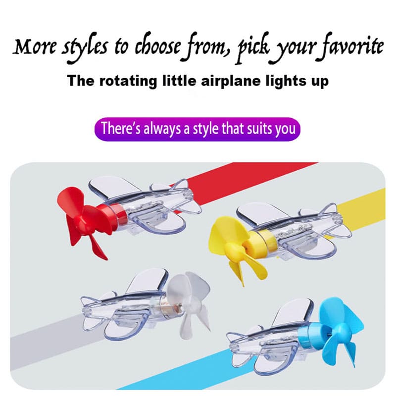 WindWing – Rotating Light-Up Airplane Vehicle Ornament