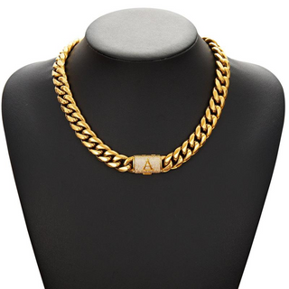 RoyalLink – Letter Pendant Cuban Chain