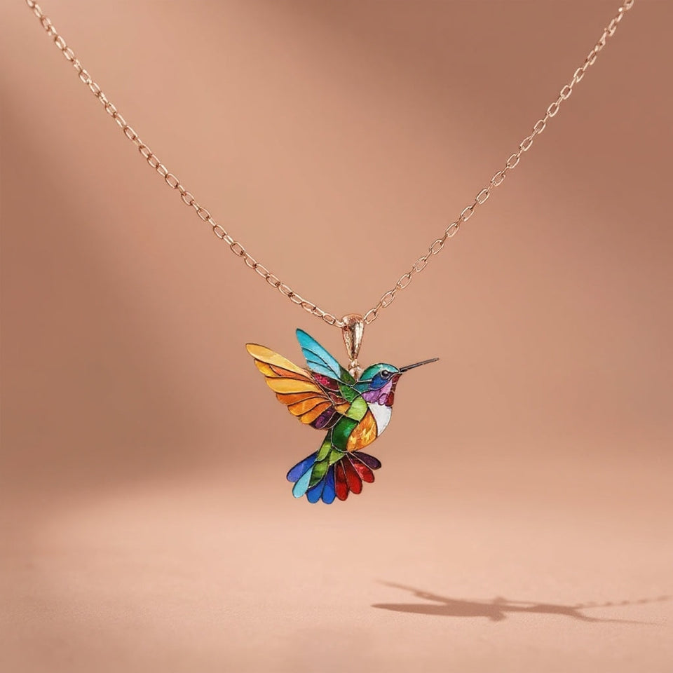 LumiBird – Elegant Hummingbird Necklace