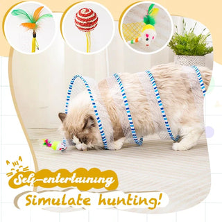 PlayTime - Interactive Cat-Hunting Coil Tunnel Toy