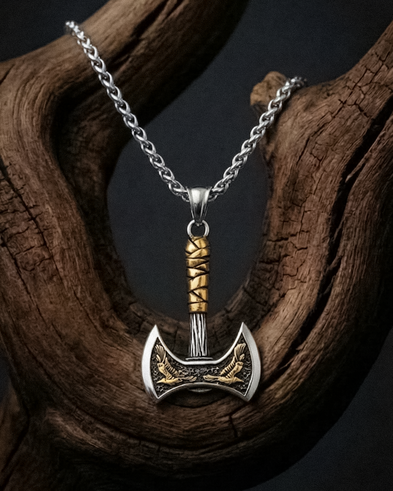 AxeValor – Elegant Norse Axe Necklace