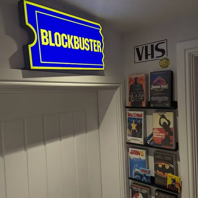 Blockbuster Video Sign LED Lightbox