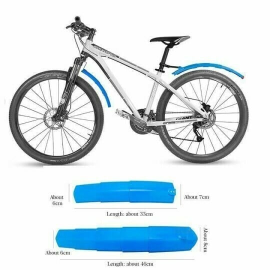 Super Pressure Resistant Bicycle Retractable Mudguard with Taillights(A pair)