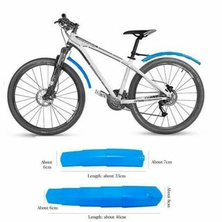 Super Pressure Resistant Bicycle Retractable Mudguard with Taillights(A pair)