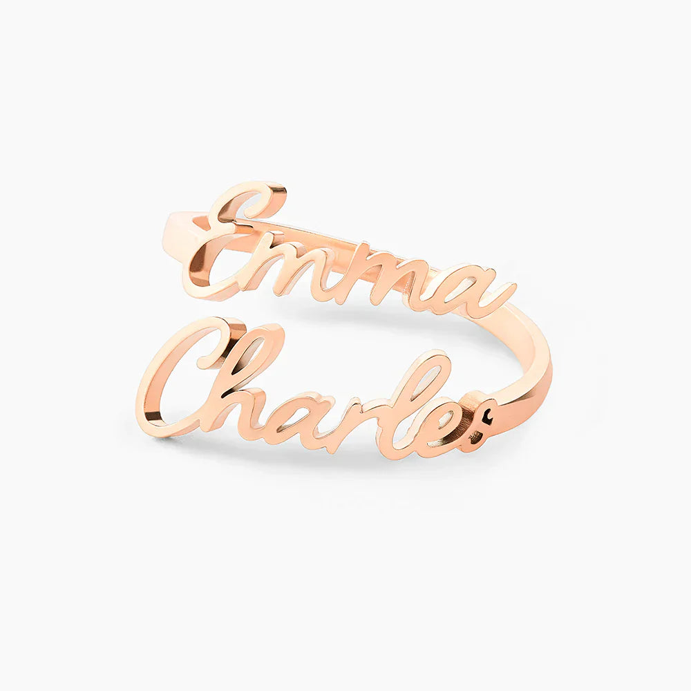 HeartWords – Engraved Name Keepsake Ring