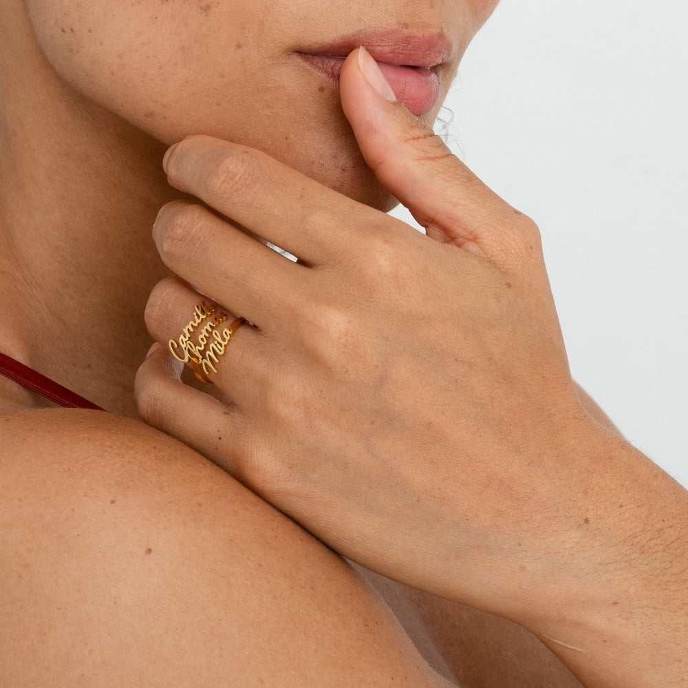 HeartWords – Engraved Name Keepsake Ring
