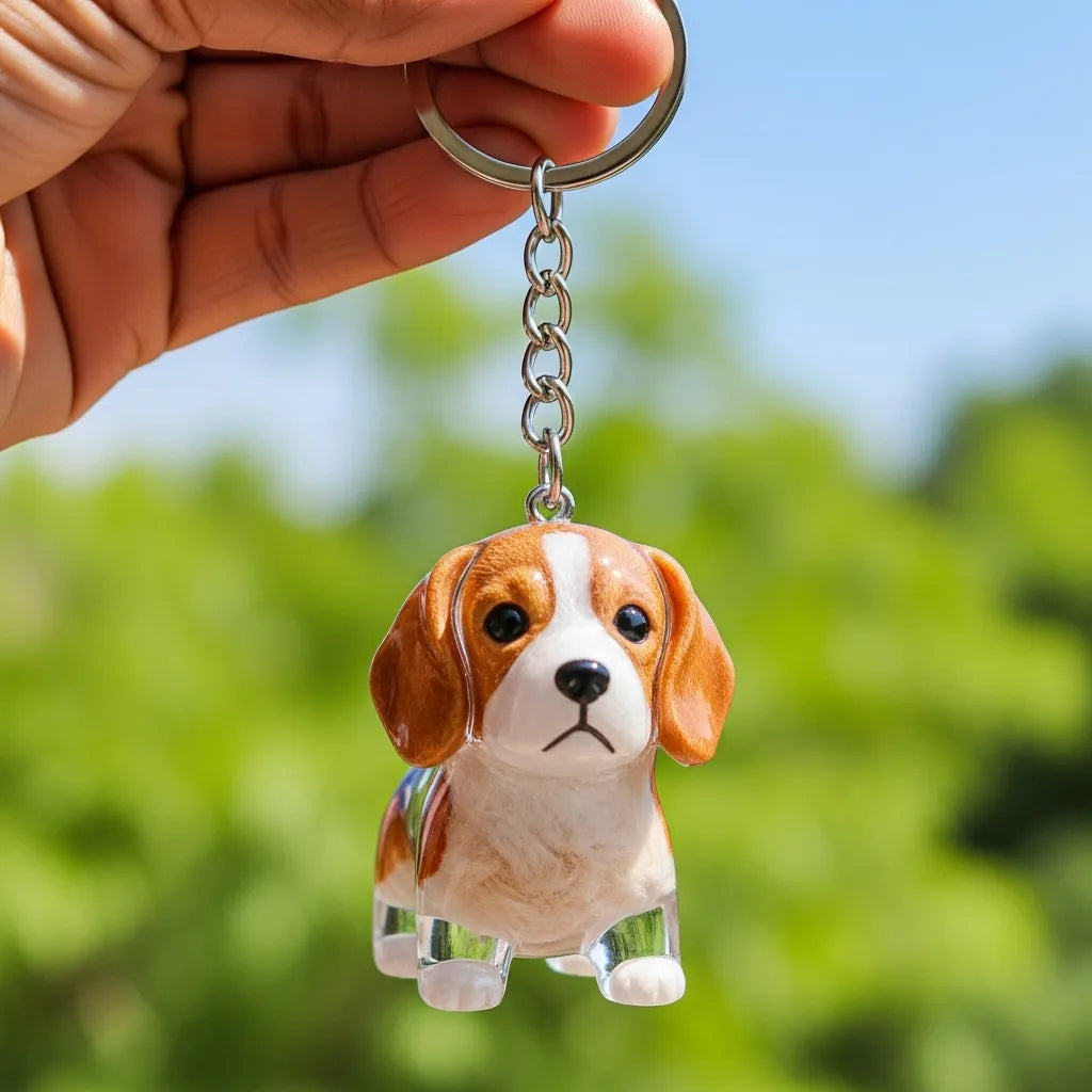PawMemento – Dog Hair Keepsake Keychain Charm