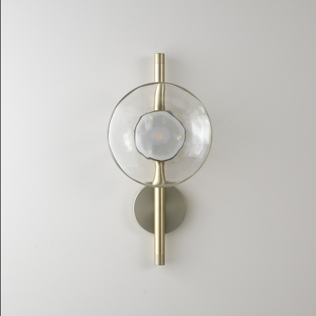 GlowAura – Modern Glass Wall Sconce