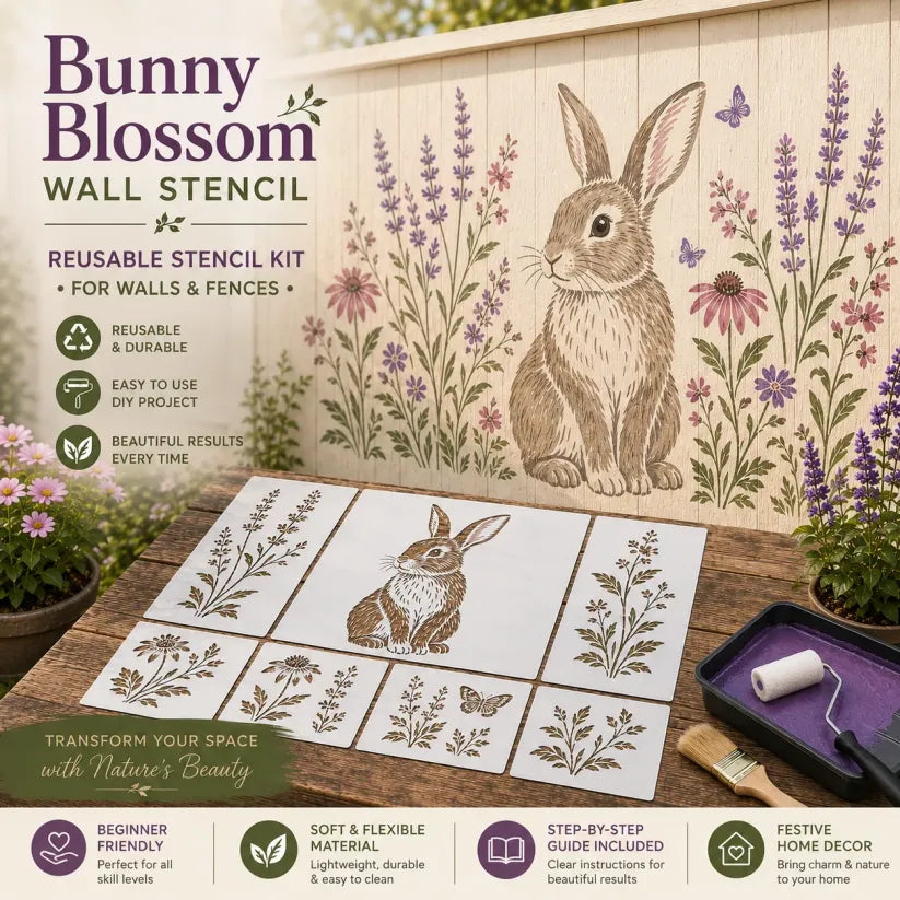 GardenCraft – Reusable Decorative Garden Wall Stencil