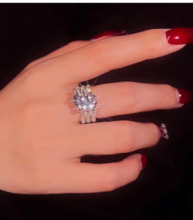 RomaBrilliance – Elegant 5 Carat Moissanite Ring