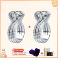 5 carat moissanite ring Buy 1Get 1