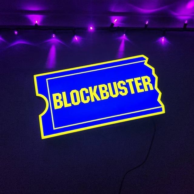 Blockbuster Video Sign LED Lightbox