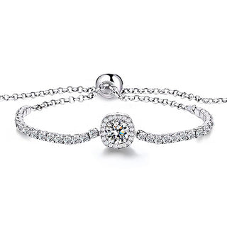 AureliaShine – Premium Sparkling Moissanite Bracelet