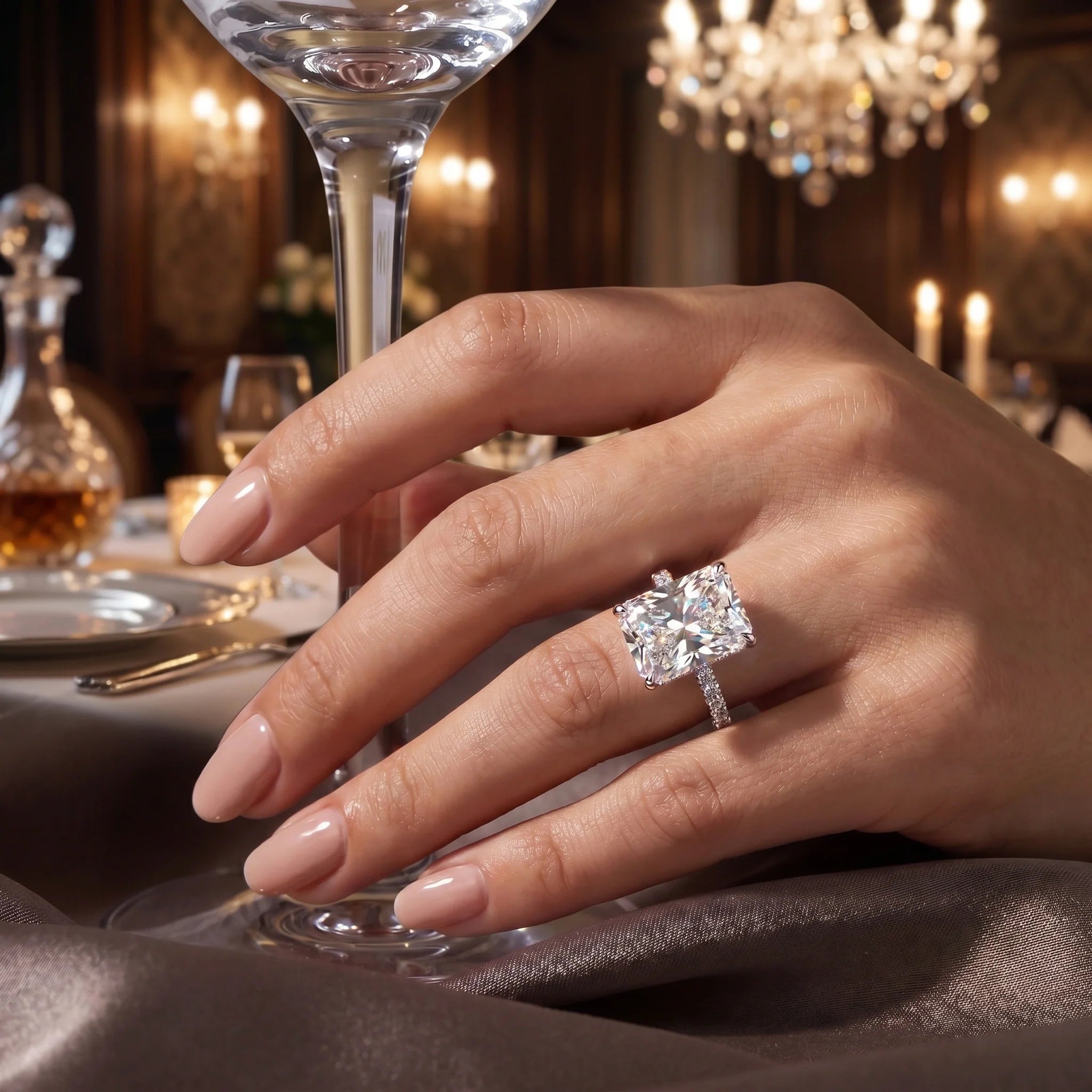 Lumière – Radiant Cut Luxury Statement Ring