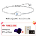 Platinum blue diamond + GRA certificate