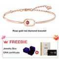 Rose gold red diamond + GRA certificate